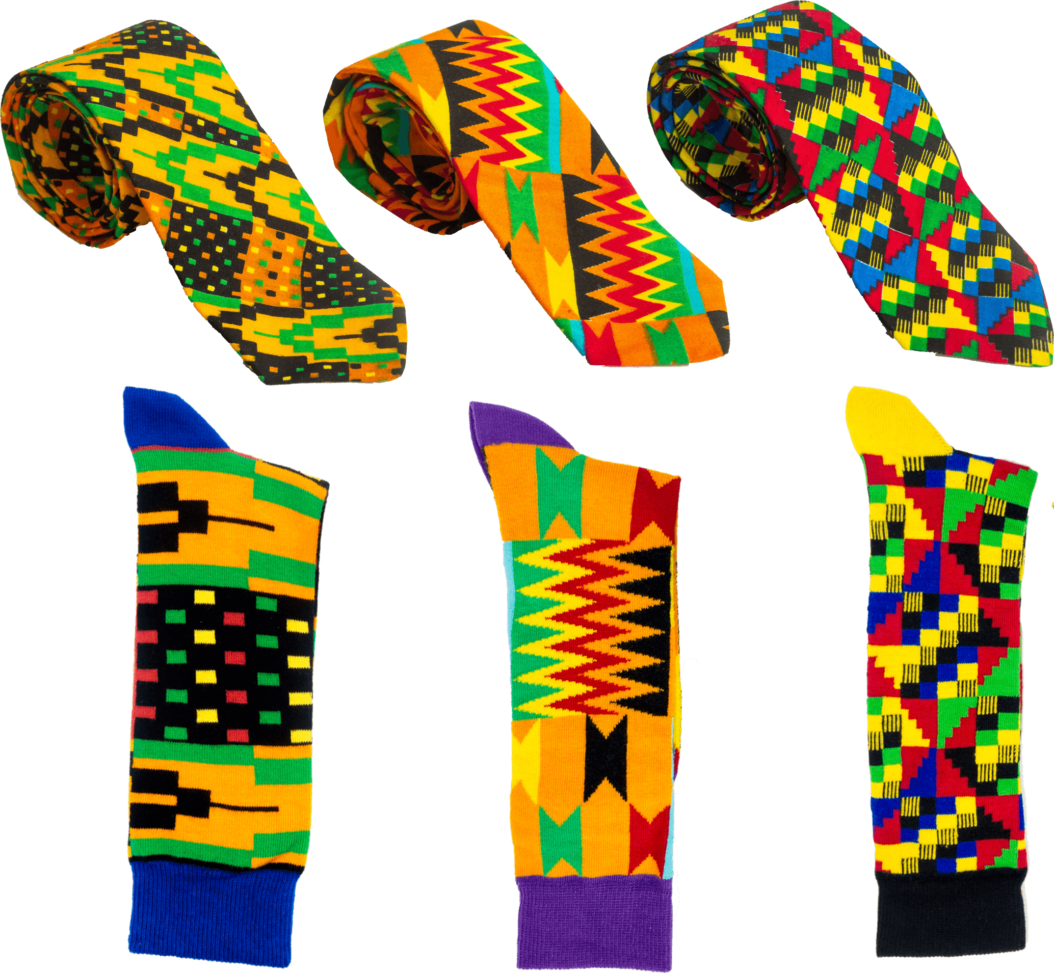 3 Neck Tie & 3 Sock Set