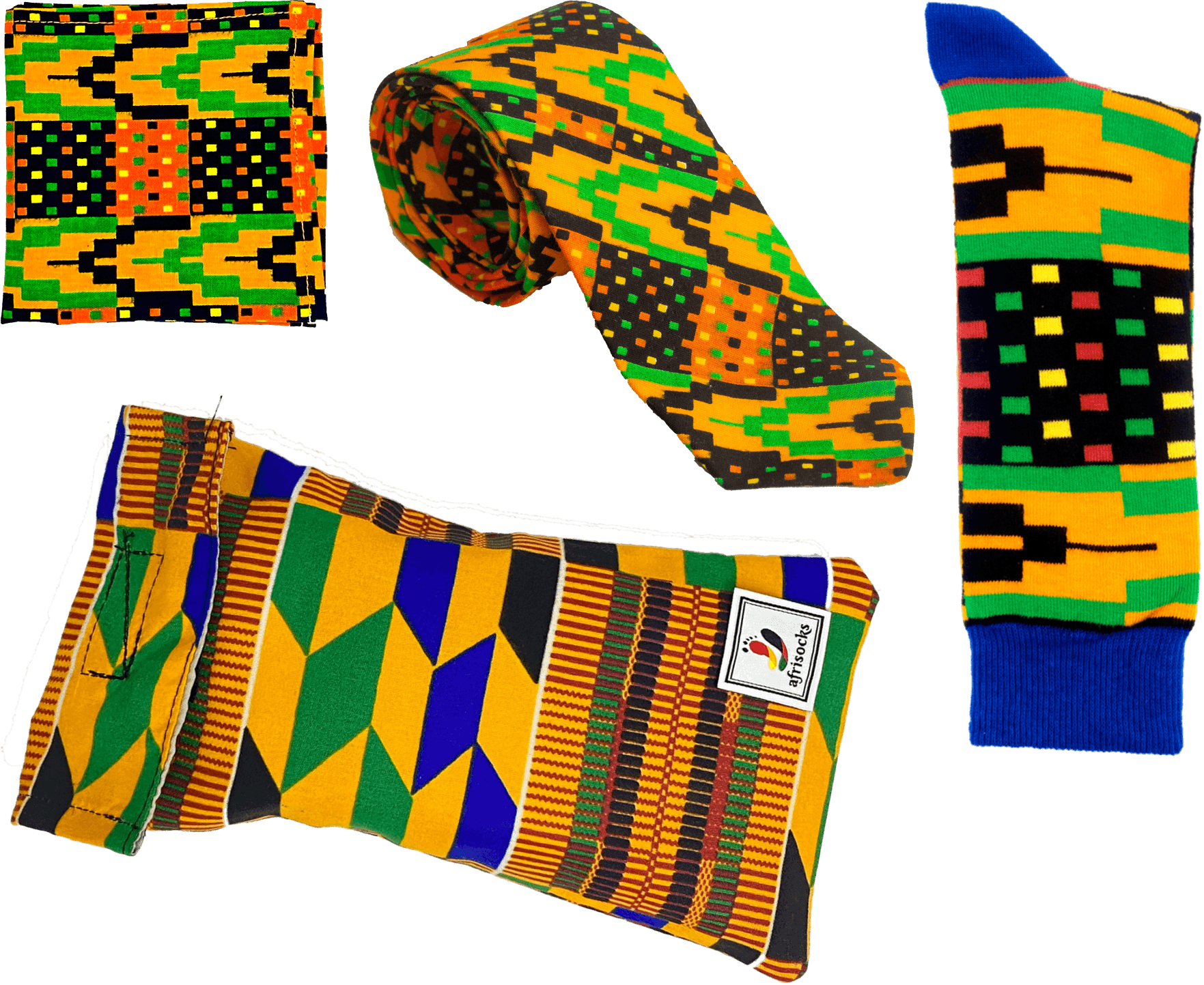 Tro-tro Neck Tie, Socks, Pocket Square set